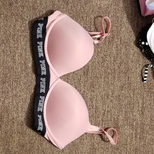 Wireless push up bra. PINK